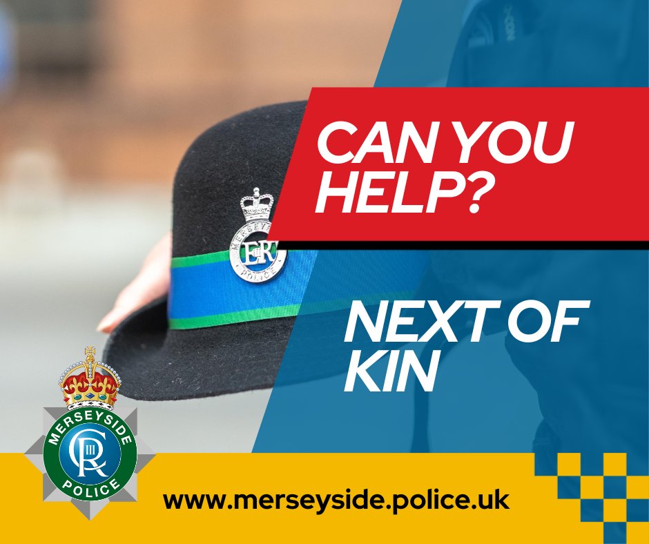 APPEAL | Sefton Coroner's Officer is continuing to appeal for help in tracing the next-of-kin of a man from Southport who has passed away. 

Paul William Hunt, 72 years, of the Promenade, sadly died on Monday 20 May.

More here
orlo.uk/OvZiA