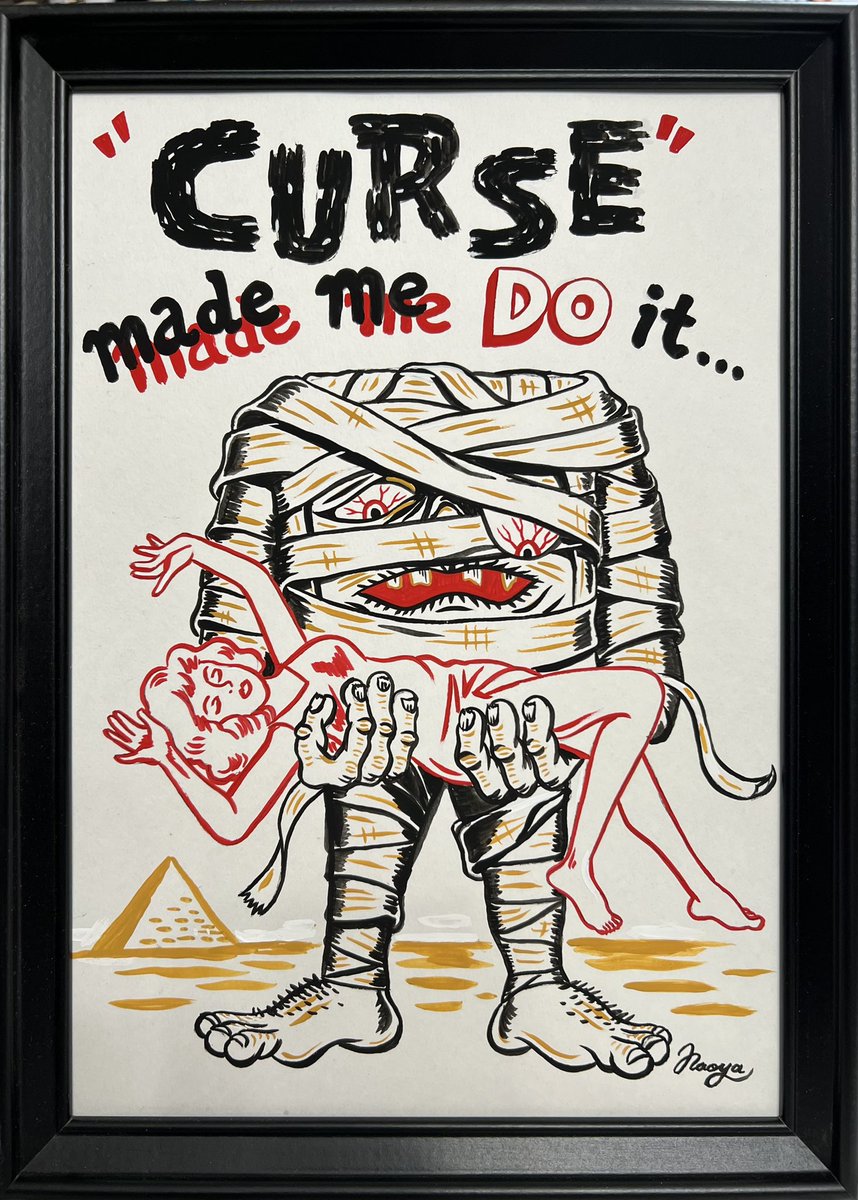 New piece!
'Curse made me do it'

#naoyamuga #lowbrowart #monsterart

Japan↓

muga.thebase.in

international↓
Etsy🎪

etsy.com/jp/shop/Naoart…