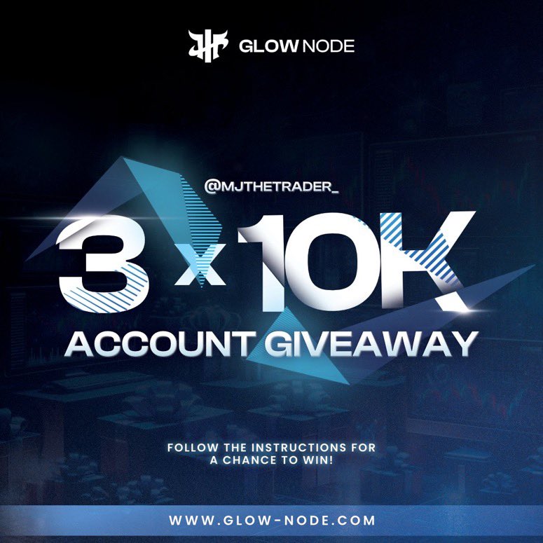 🚨 3 X $10k Giveaway Alert 🚨 • Follow: @MJthetrader_ @GlowNodefx & @Saqii_Glownode Turn on post notifications • Follow: @yatu_fx2 @NihatXBT @BarnKapital @Ebuka_GMI -Like, Repost and Tag 4 traders -join my telegram; t.me/MJThetrader001…