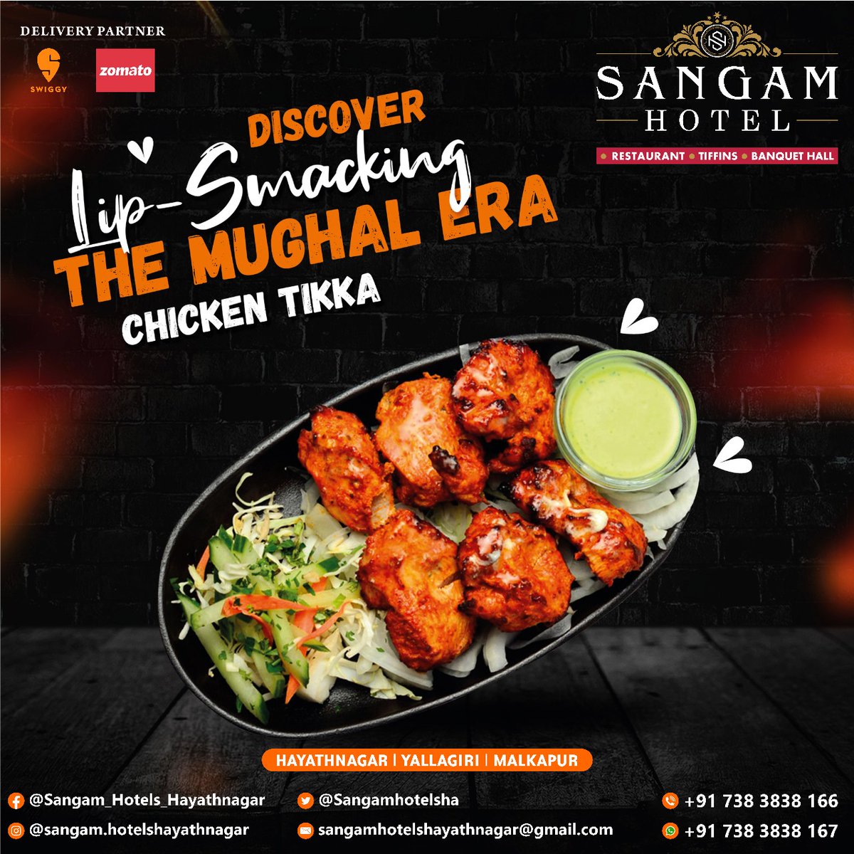 Discover lip Snacking the Mughal Era Chicken Tikka!! @Sangamhotelsha

#chickentikka #chicken #indianfood #foodie #food #foodporn #foodphotography #foodblogger #foodstagram #chickenwings #instafood #foodlover #tandoorichicken #yummy #chickenrecipes #biryani #chickentikkamasala