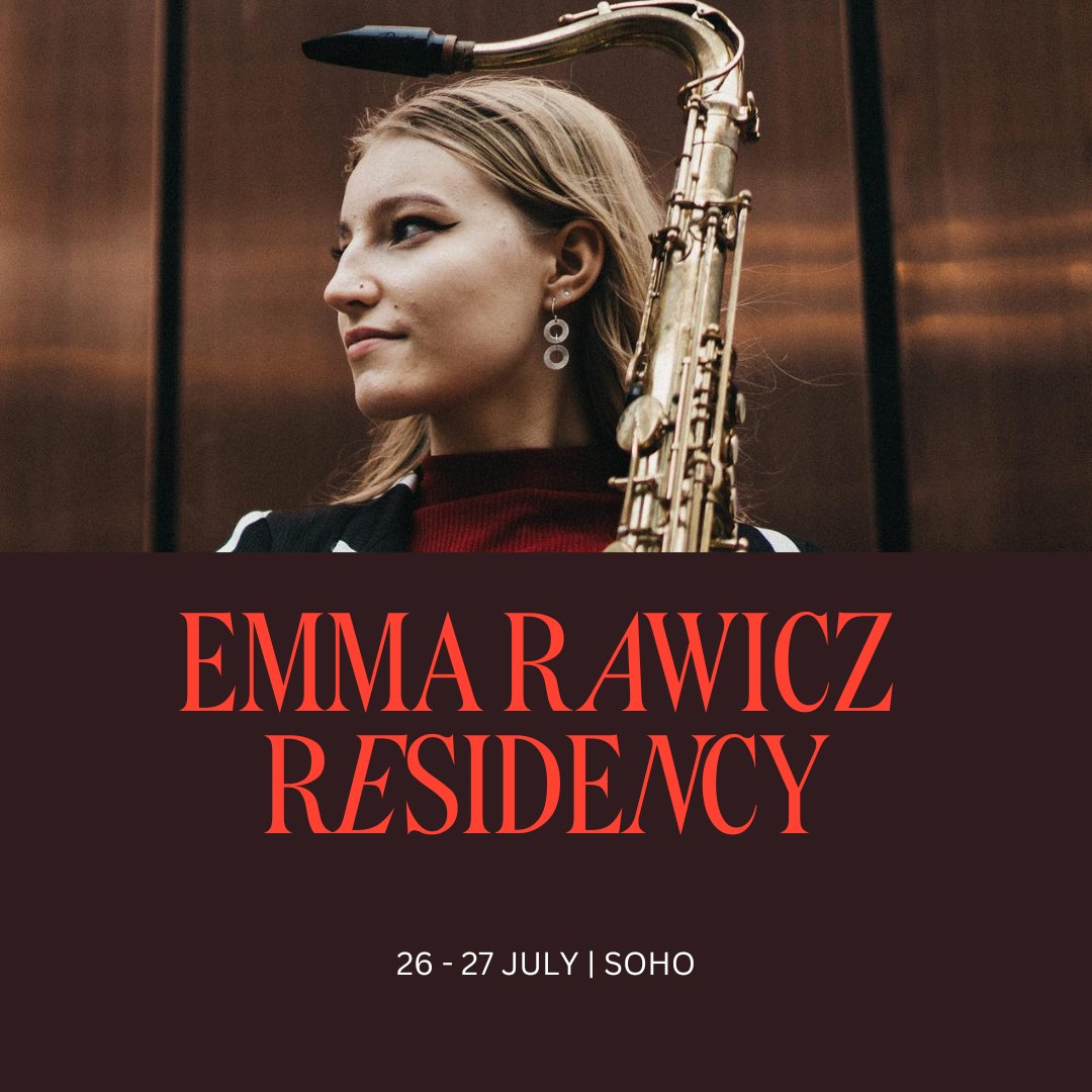 We're excited for Emma Rawicz-Szczerbo's residency at our Soho Jazz Club in July. Emma will perform five shows across two days which will include Emma's String Quartet, Jazz Orchestra and performances from Ggwilym Simcock and Elliot Galvin ✨. pizzaexpresslive.com/article/emma-r…