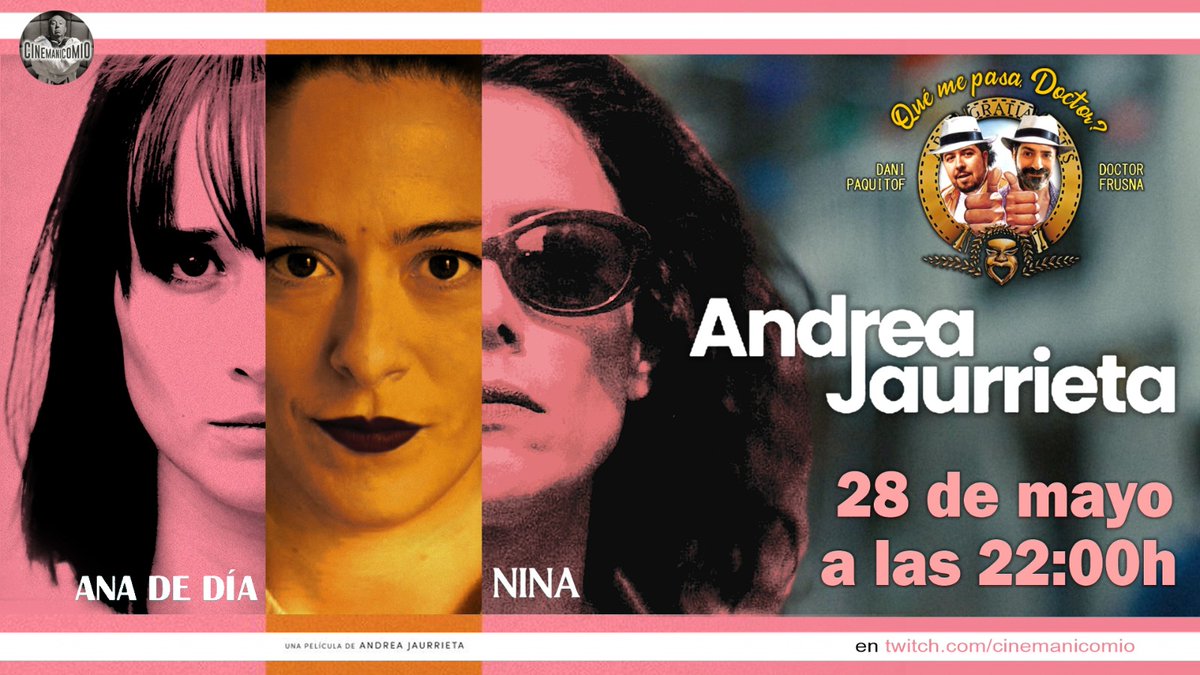 Cinemanicomio (@elcinemanicomio) on Twitter photo Esta noche, a las 22:00, en twitch.tv/cinemanicomio, <a href="/Danipaquitof/">Daniel Lorenzo</a> y <a href="/doctorfrusna/">Doctor Frusna</a> recibirán a <a href="/NinaOlvido/">Andrea Jaurrieta</a> para charlar sobre sus películas: Ana de día y Nina, todavía en cines.
Tred la escopeta y el pintalabios rojo. Os esperamos. Esta noche, a las 22:00, en twitch.tv/cinemanicomio, <a href="/Danipaquitof/">Daniel Lorenzo</a> y <a href="/doctorfrusna/">Doctor Frusna</a> recibirán a <a href="/NinaOlvido/">Andrea Jaurrieta</a> para charlar sobre sus películas: Ana de día y Nina, todavía en cines.
Tred la escopeta y el pintalabios rojo. Os esperamos.