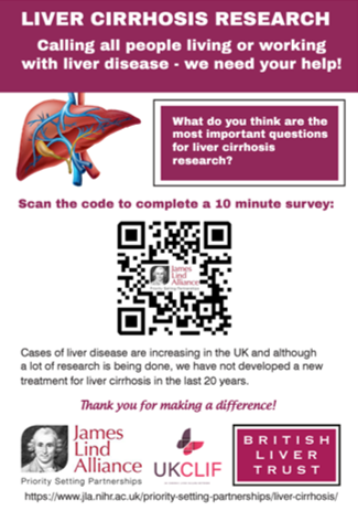 Make your voice heard! The @LindAlliance and @LiverTrust need people living or working with liver disease to tell them what they think are the most important questions for liver cirrhosis research. Link for survey surveymonkey.com/r/Liver-cirrho… More info jla.nihr.ac.uk/priority-setti…
#BeHeard