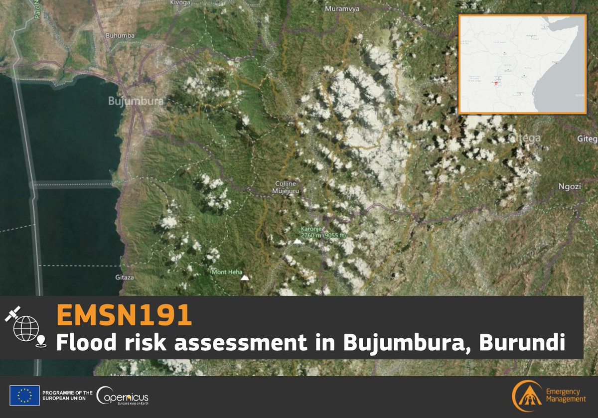 #EMSN191 #Burundi 🇧🇮 Following the success of #EMSN190, our #MappingTeam has been tasked with modelling several #flooding 🌊 scenarios for Lake Tanganyika and their potential impact on critical infrastructure Read more at 👇 …skandrecovery.emergency.copernicus.eu/EMSN191/