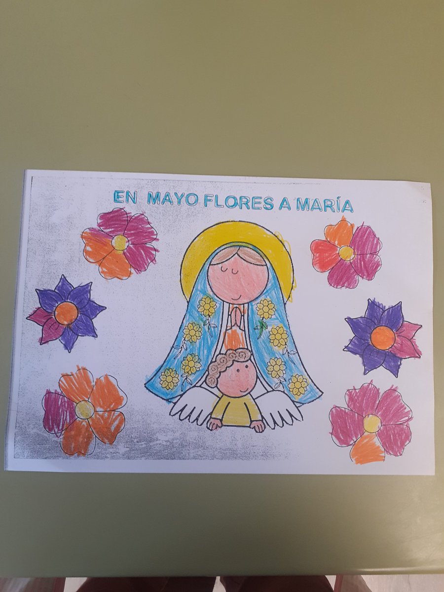 Lis alumnos de C.E.I.P.Anejas,seguimos en el mes de Mayo dedicandiselo a nuestra Madre María. 
@Relideleon 
#ReliEsMas
#laclaseDeReliCuenta