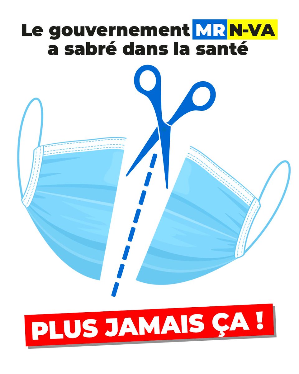 ⚠️ Sans le @PSofficiel, les malades trinquent !
Voter MR, c’est sabrer dans les soins de santé. #PlusJamaisÇa !