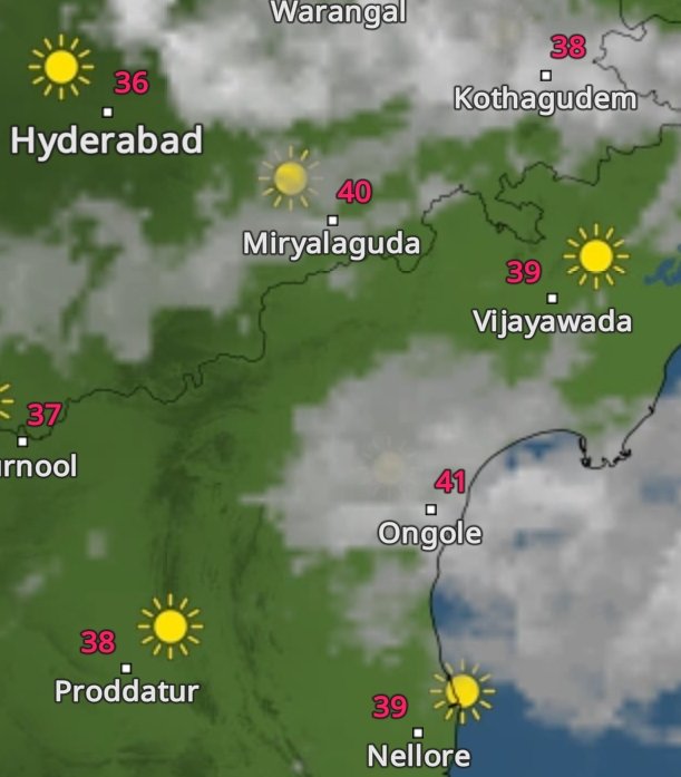 Many parts of coastal #Andhrapradesh seeing warm and sultry conditions as temps remain around 40-42c !!🥵🌡️
Currently my train is around #Vijayawada and can clearly see fairly warm conditions prevailing here as well !!🔥🌡️
#Heatwave #Summer2024 #ChennaiRains #TNRains #KeralaRains