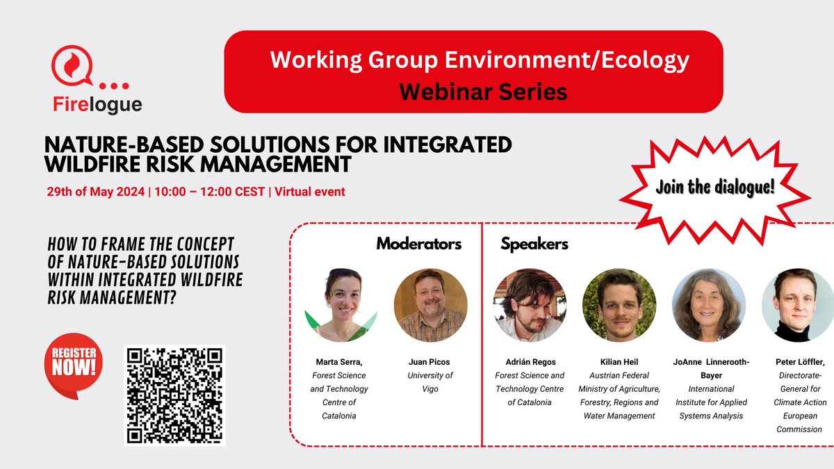 CTFC (@ctforestal) on Twitter photo 🔥<a href="/firelogue/">Firelogue.eu</a> #Webinar Series
Com emmarcar les solucions basades en la natura #NBS en la gestió integrada del risc d'incendi?
👉Uneix-te al seminari web organitzat pel #CTFC & <a href="/firelogue/">Firelogue.eu</a>
❗️Demà📅29 maig 🕙10am
ℹ️ Info i inscripcions: firelogue.eu/webinar290524.… 🔥<a href="/firelogue/">Firelogue.eu</a> #Webinar Series
Com emmarcar les solucions basades en la natura #NBS en la gestió integrada del risc d'incendi?
👉Uneix-te al seminari web organitzat pel #CTFC & <a href="/firelogue/">Firelogue.eu</a>
❗️Demà📅29 maig 🕙10am
ℹ️ Info i inscripcions: firelogue.eu/webinar290524.…