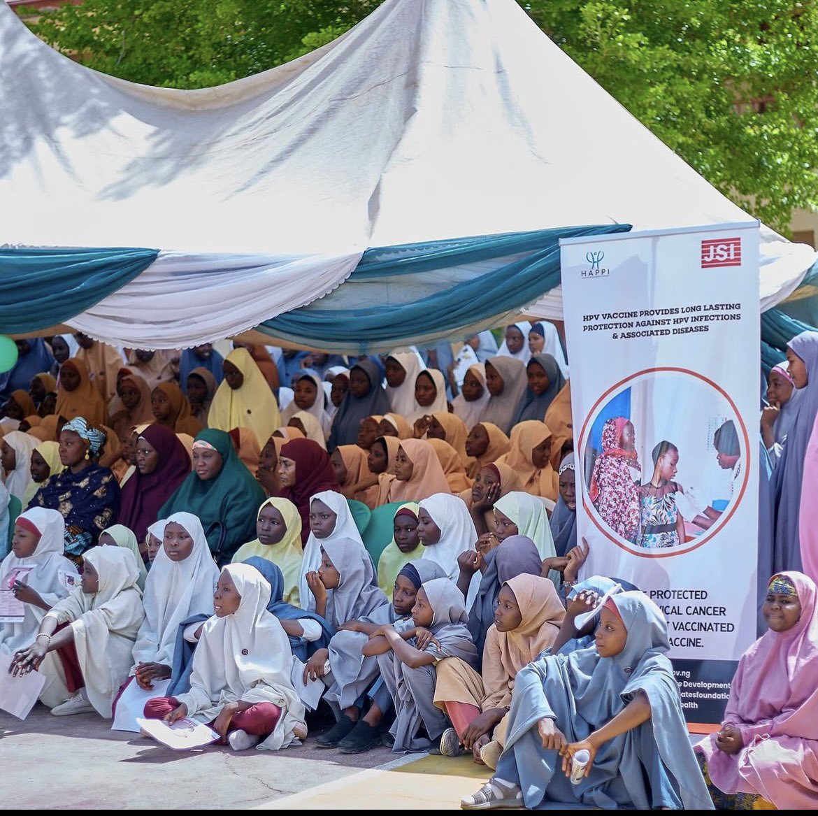 While launching the HPV vaccination campaign in Katsina State, First Lady Hajiya Fatima Dikko Radda emphasized the importance of preventing cervical cancer among girls. Demonstrating the vaccine's safety and effectiveness, she set a strong example by having her own daughter