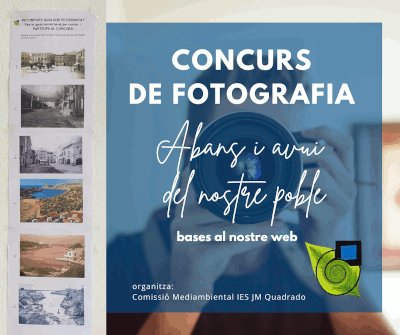 CONCURS DE FOTOGRAFIA: ABANS I AVUI DEL NOSTRE POBLE: Bases del concurs de fotografia