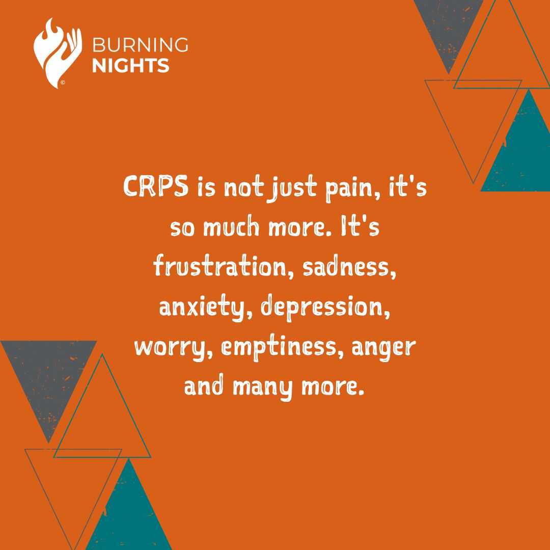 Thought of the day
CRPS is not just pain, it's so much more. It's frustration, sadness, anxiety, depression, worry, emptiness, anger and many more.
•
•
•
•
•
 #BNightsCRPS #CRPS #crpsawareness #crpswarrior #crpslife #crpssupport #chronicpain #CRPSisReal