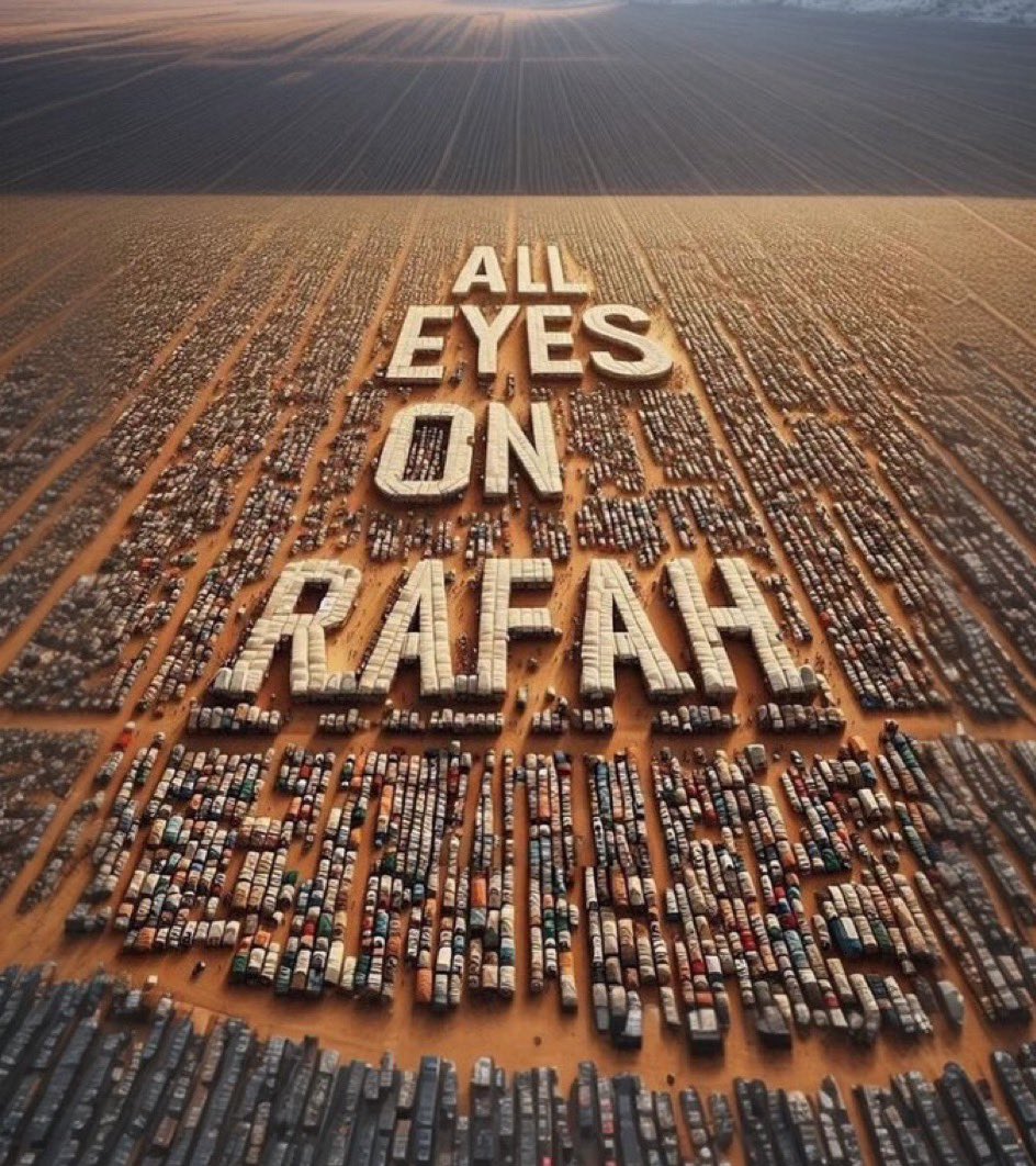 ‘ALL EYES ON RAFAH’. 🇵🇸😢

PLEASE BANTU SEBARIN INI 
LIKE DAN RT..

Kalian bisa post pakai gambar ini please 😭