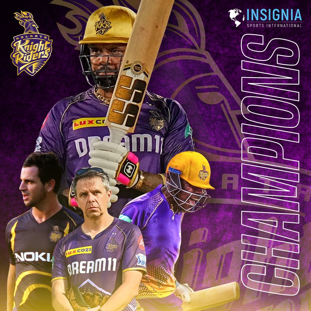 Huge congratulations to @KKRiders on winning the @IPL! 🏆 #SunilNarine, @SRutherford50_, @1crowey, @rtendo27 🙌