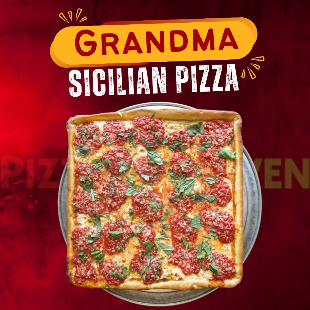 👉Indulge in the rich, authentic flavors of our Grandma Sicilian pizza! Each slice is a taste of tradition, topped with fresh ingredients and baked to perfection. Experience a true culinary delight! 🍕
#PizzaLovers #FamilyFeast #EpicDeal 
👉𝐖𝐞𝐛𝐬𝐢𝐭𝐞: mypizzaheaven.com