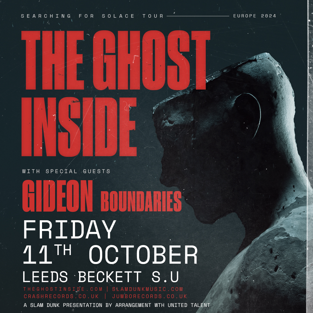 Following their incredible performances at Slam Dunk Festival over the weekend, @theghostinside have announced the Searching For Solace tour including their return to Leeds! They play @LBSUevents with special guests @GideonAL and @BoundariesCT on Friday 11th October.