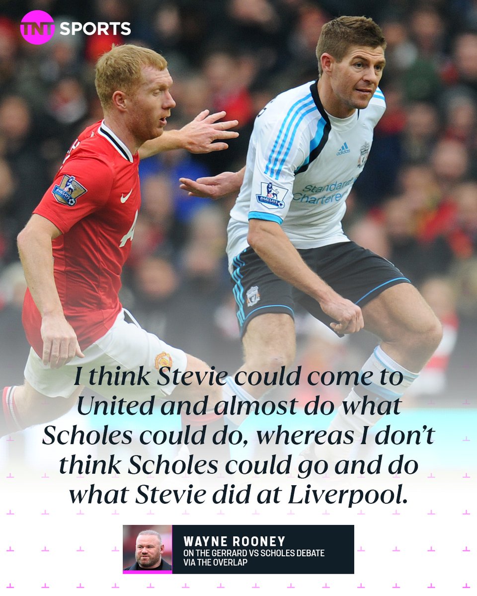 Wayne Rooney may have just ended the Gerrard vs Scholes debate 👀