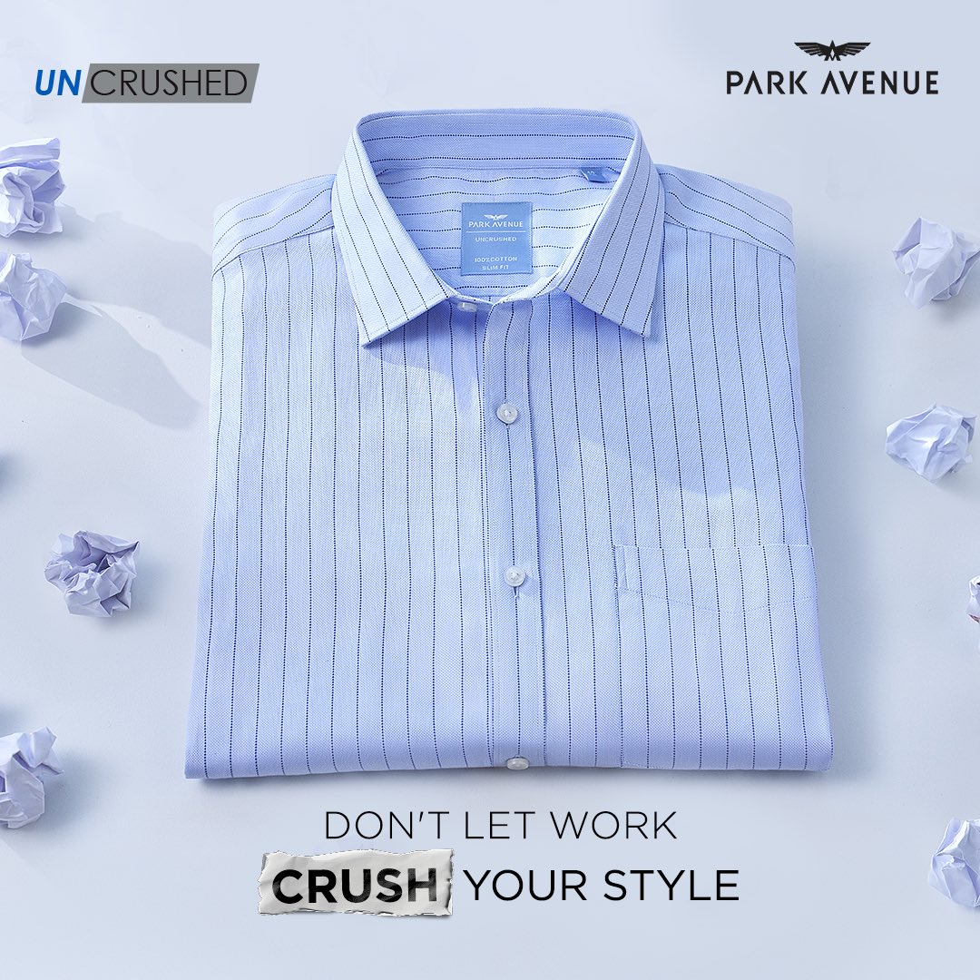 Uncrushed collection, designed to help you look the same after a long day of hustling.

#UncrushedCollection #WrinkleFreeShirts #ParkAvenue #ManOnTheGo #NewCollection #SpringSummer #SS24