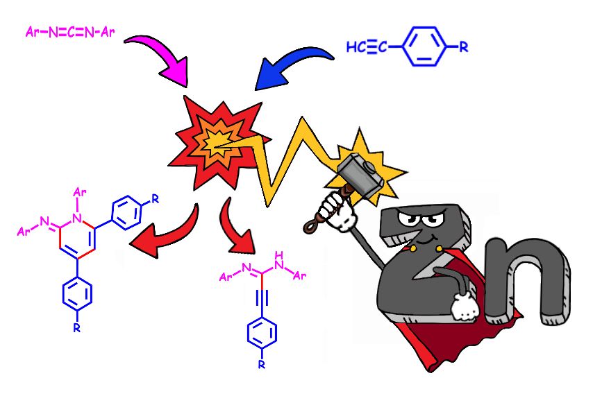 Our work about cyclization reaction of carbodiimide and alkynes catalysed by Zn amidinate is finally published in <a href="/DaltonTrans/">DaltonTransactions</a> with <a href="/delorriaga85/">davide85</a>, <a href="/FCarrillo_UCLM/">Fernando Carrillo Hermosilla</a>, <a href="/dgviv/">Daniel García</a> and <a href="/carlosgines_/">Carlos Ginés</a>. Thank you so much guys!
<a href="/COMCat_group/">COMCat group</a> 
First author! 🧪

pubs.rsc.org/en/Content/Art…