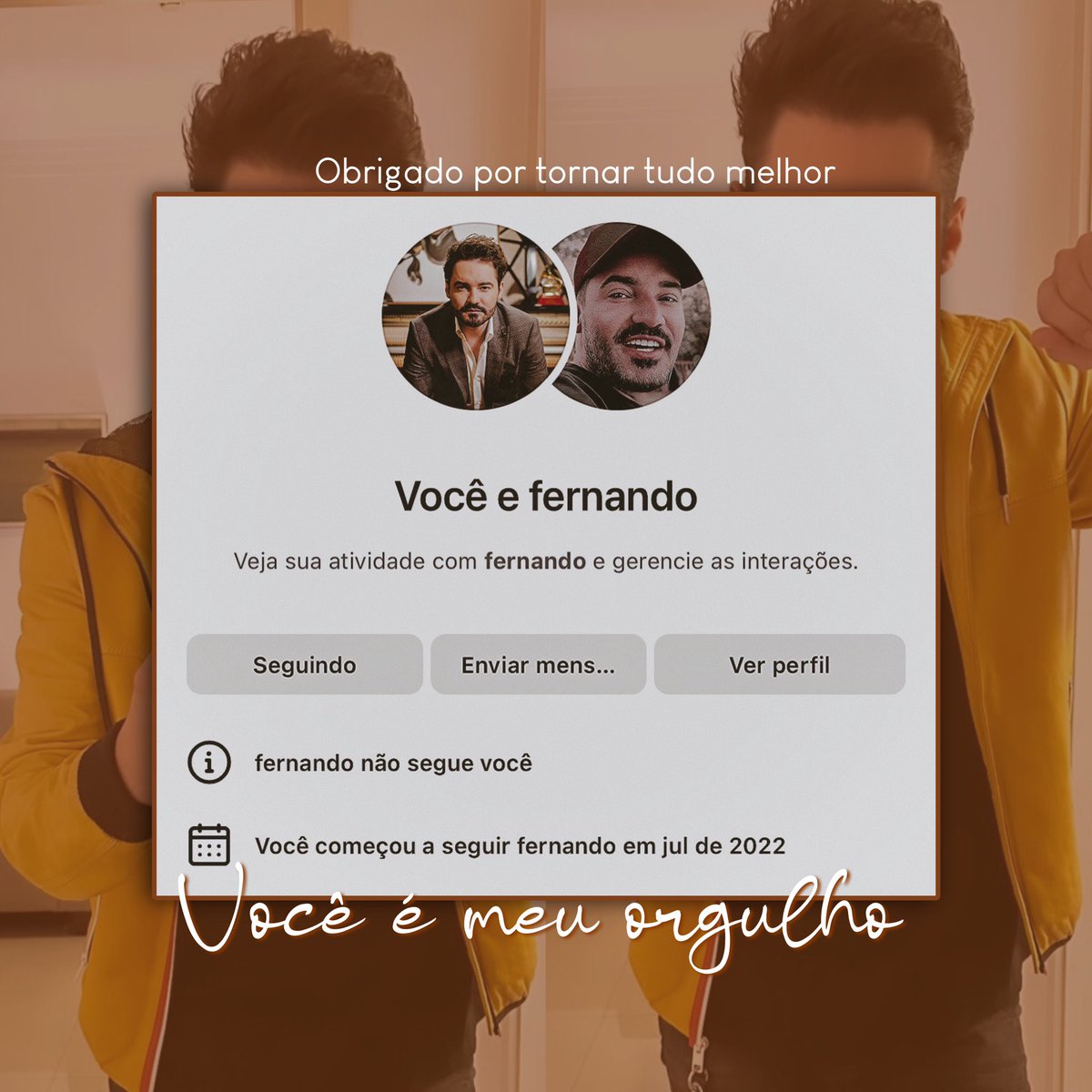 aboutszor's tweet photo. Tenho fé que um dia ele volta a seguir o cantinho no insta 🥺🙏🏻
@Fernando__Zor https://t.co/VHQauoChL3