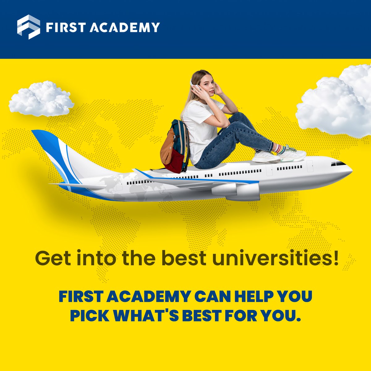 1stacademy's tweet image. Are you confused about which university to choose? No worries, we are here to help!
.
.
.
#firstacademy #academy #educationexcellence #bestinstitute #institute #Studyabroad #dreamuniversity #universities #bestuniversity  #educationalconsultancy #abroadconsultancy #brightfuture