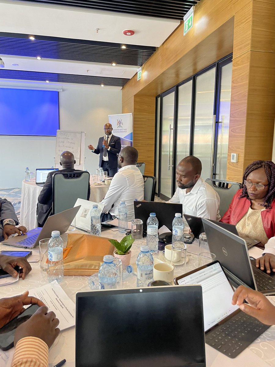 MoICT_Ug's tweet photo. With stakeholders, technical assistance is being provided to develop a budgeted workplan serving as the implementation plan for the e-waste policy currently under revision &amp; to prepare the draft articles of a model national EPR regulation for the electronics sector in Uganda. https://t.co/Wr2rNaDM8w