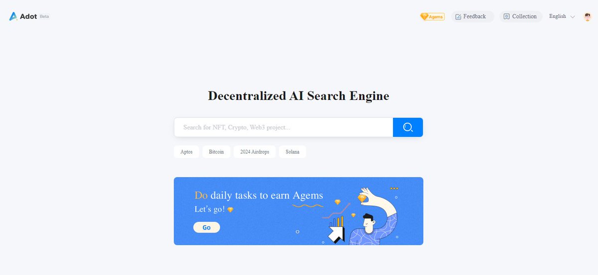 【Decentralized AI Search Engine】
New Decentralized AI Search Engine, Web3.. Starting and giving away points.

ai.a.xyz/#/?code=0RnVw0

#btc #web3 #Web3Magic #coins #poins #search #crypto_BTC #crypto