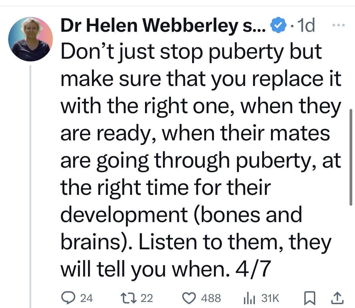 This thread from Helen Webberley yesterday is unbelievable. She should not be in contact with children. 🧵