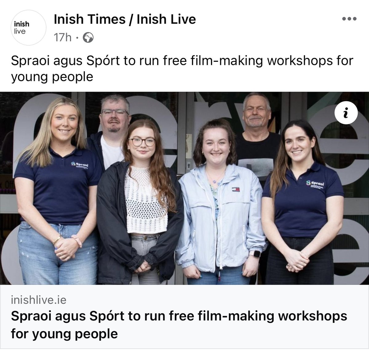 Check out this article rb.gy/5i8xgc Since visiting the Nerve Centre last week, we cant wait for our young people to experience these fun film tricks! Bookings for next Tuesday's workshop open at: spraoi-agus-sport.classforkids.io/camp/396 #donegalfilm #disappearherefilmfest #NerveCentre