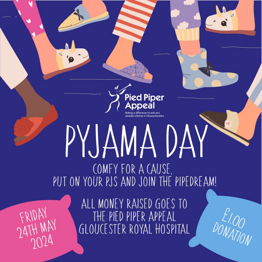 TheMilestoneSch's tweet photo. Last Friday, last day of term - we held a #PyjamaDay in aid of @PiedPiperAppeal.
The #children & #staff wore their #pyjamas to school and we raised £215 to support Gloucestershire's disabled children.
#Thankyou to everyone who took part. https://t.co/eH1JazZlVT