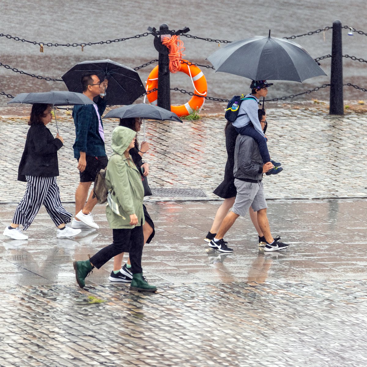 Brolley weather. Salthouse Dock, #Liverpool.