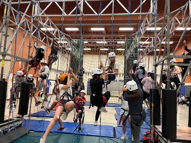 From rock walls to rope ladders, Ss @ CMS love #junglesport. They are using balance, strength, flexibility, and determination as they conquer high and low ropes course challenges! <a href="/ycdsb/">York Catholic District School Board</a> <a href="/TheresaMcnicol1/">Theresa Mcnicol</a>