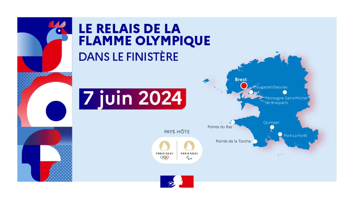 #JOP2024 #àlinterieurDesJeux

La semaine prochaine, le Finistère accueillera le passage de la Flamme Olympique 🔥.

👉 Les services de l’État et les forces de sécurité sont pleinement mobilisés pour cet événement unique.

ℹ️ Pour en savoir plus sur le parcours de la Flamme :