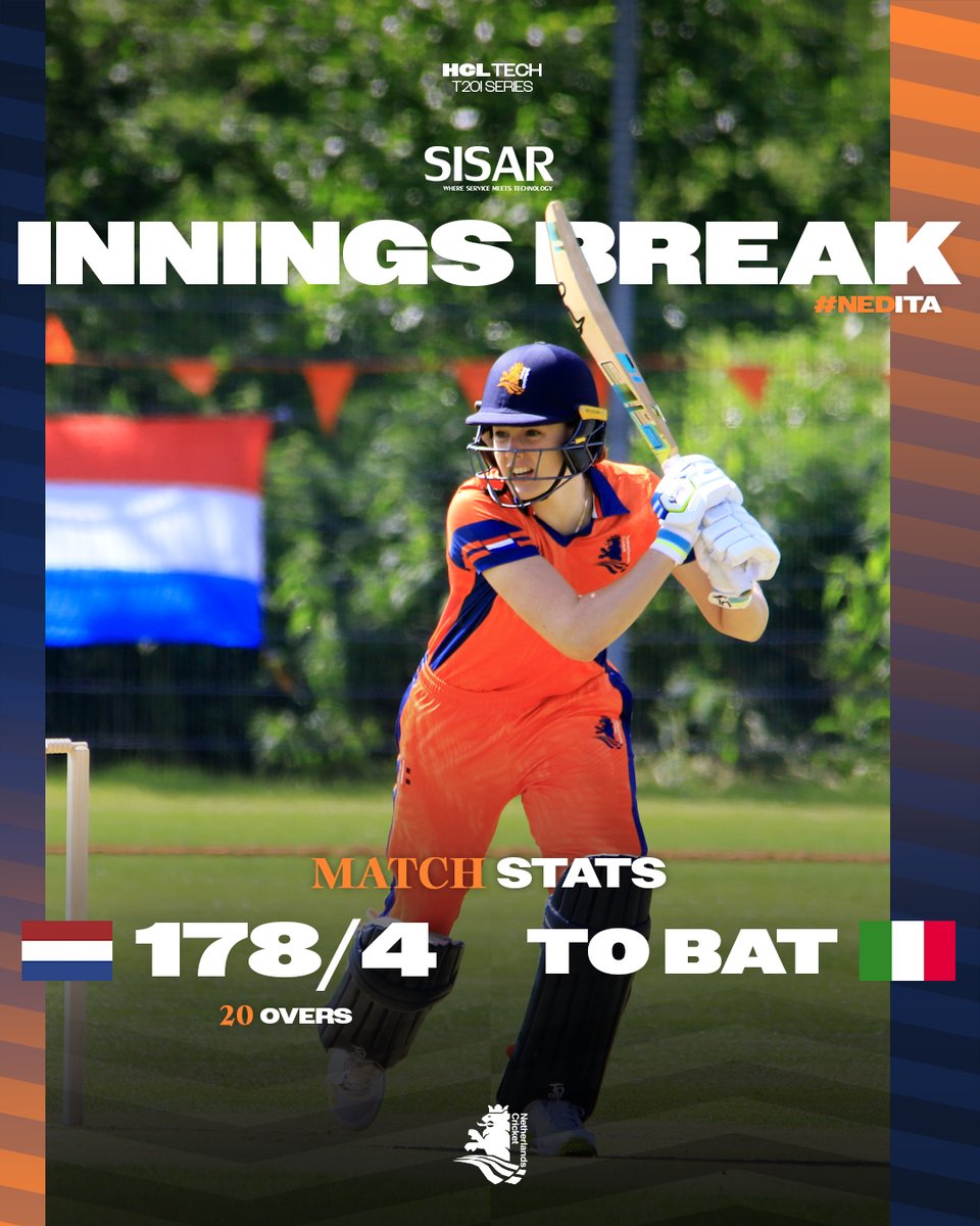 𝗪𝗵𝗮𝘁 𝗮 𝗳𝗶𝗿𝘀𝘁 𝗶𝗻𝗻𝗶𝗻𝗴! 🤩

Babette de Leede performed exceptionally in the first inning. She scored 82 runs; with her first 50 coming off the first 26 balls. A personal high score for her.

Now it's up to the bowlers! Come on, girls!

#kncbcricket  #HCLTech #sisar