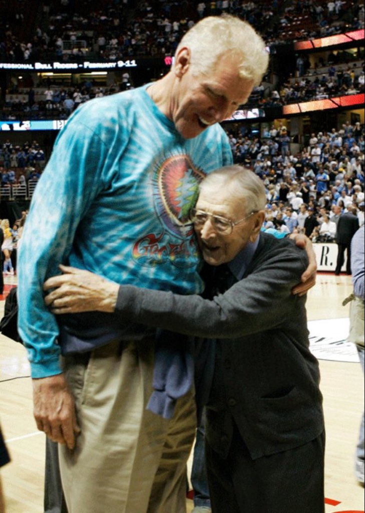 This picture say it all. Bill and Coach Wooden.