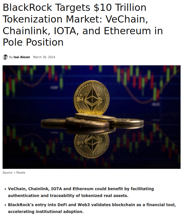 criptosimpatic's tweet photo. Hello @Iota lovers, here is an excerpt from an Ethnews article.

Referring to the networks best positioned to benefit from Blackrock's fund for the digitization of #RWA.

#Iota #IotaEVM #SMR #TLIP #EBSI #DLT https://t.co/jo1L4EpgGv