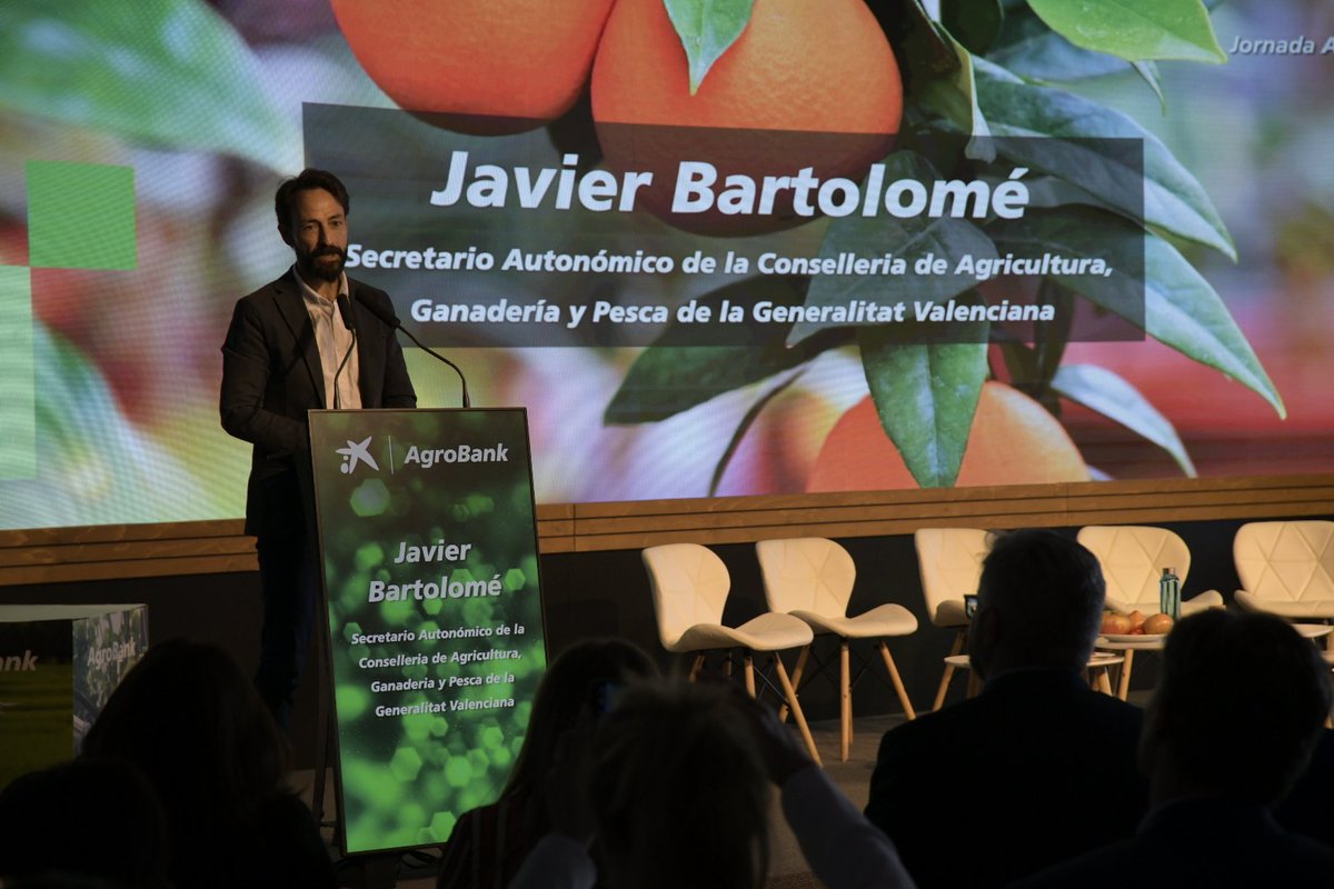 Inn_Somnia's tweet photo. 🗣️Ahora comienza la intervención de Javier Bartolomé, Secretario Autonómico de Agricultura, Ganadería y Pesca quién ha destacado la importancia de "poner estructuras al servicio de campo para evitar el abandono agrario". #agrooptimismo
#IAAgrobank #CV #innsomnia https://t.co/vMSj6UFyEQ