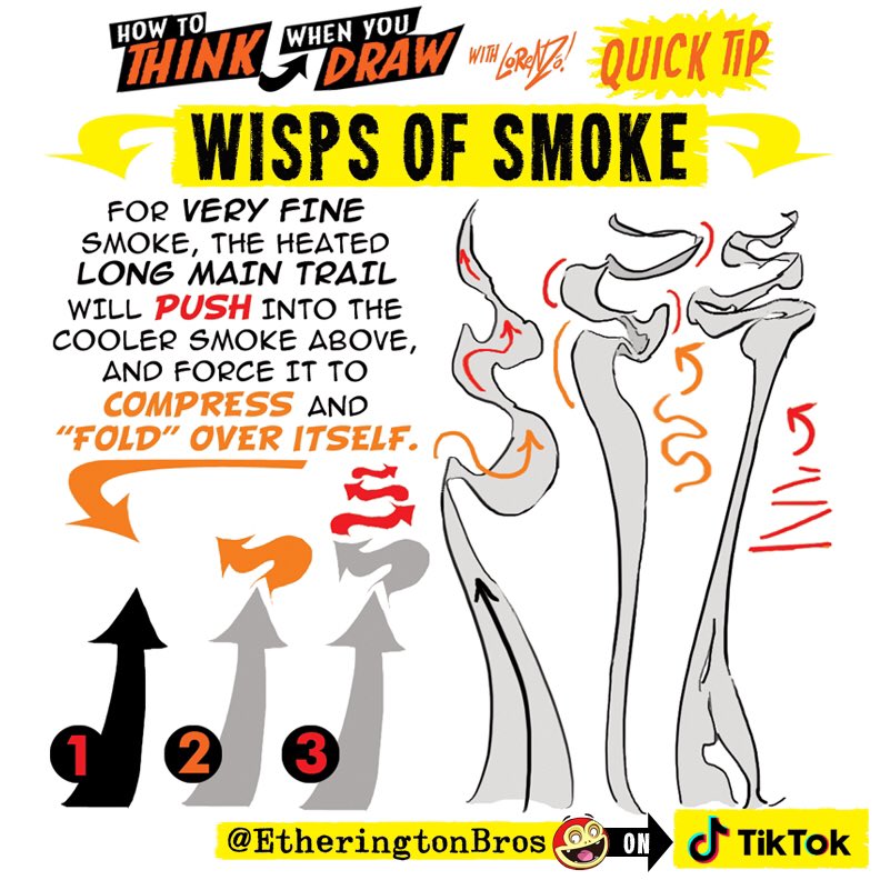 SMOKE EFFECTS! AND I’ve just posted a tutorial on NECKS TWISTING over on TIKTOK ( handle: EtheringtonBros ) - hope it’s useful! 
Lorenzo!
#anime #manga #comicart #conceptart #gamedev #animationdev #gameart #tutorial #illustration #art #drawing #characterdesign #visdev