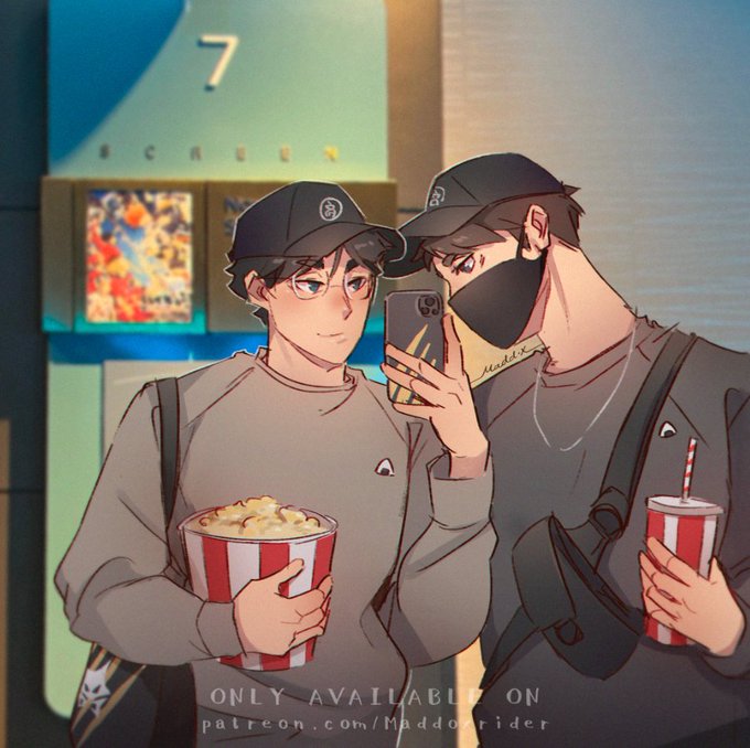 「2boys popcorn」 illustration images(Latest)