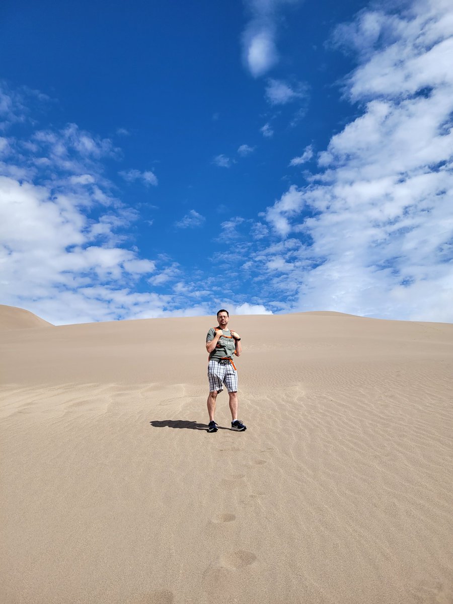 Hiking up sand dunes is tough.  Your feet sink as you go, so it's two steps forward and one step back the whole way.  #Sobriety can be like that too, but in both cases, #recoveryposse, the answer is to keep going!