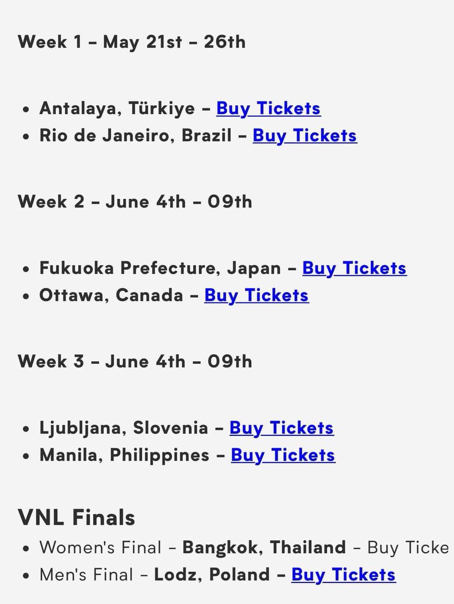 จะไม่ให้ FIVB รักได้ไง…
กดซื้อบัตรกันจนเกลี้ยงอยู่สนามเดียว🇹🇭
อยากดู❌
เอาไปอัพราคาขายต่อ✅ 
#วอลเลย์บอลหญิง