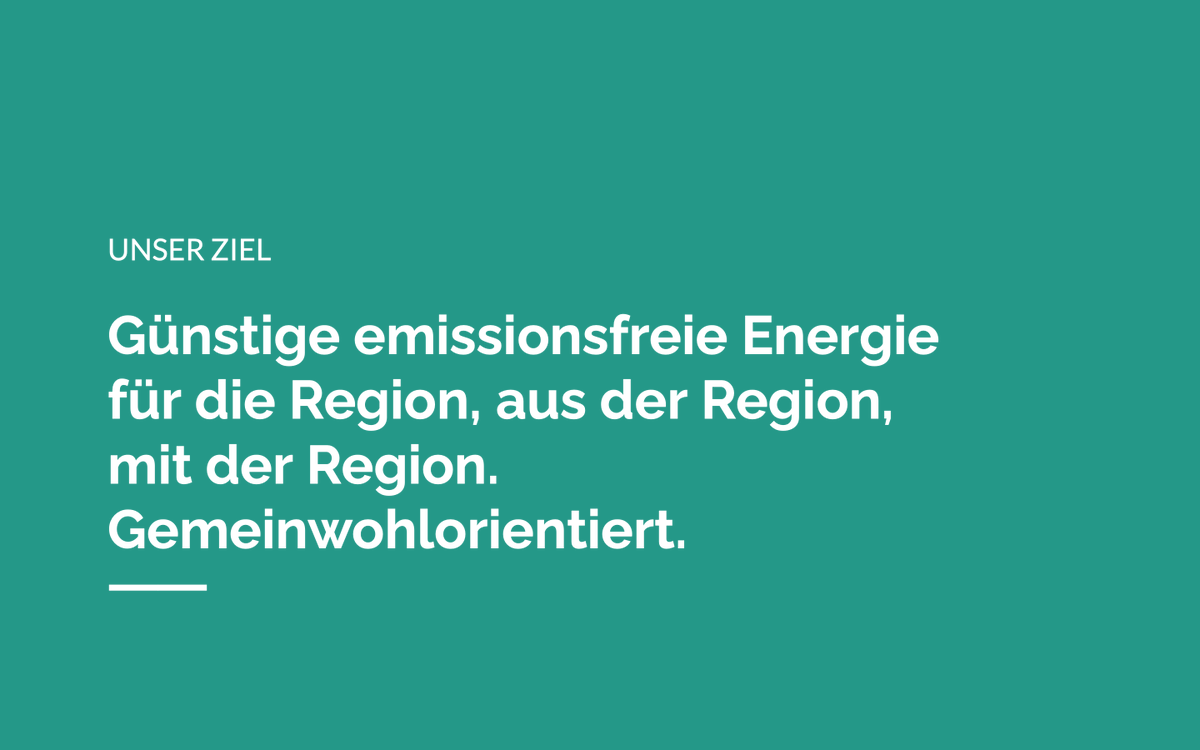 Gestern haben zwei Mitstreiterinnen und ich unser gemeinwohlorientiertes #Bürgerenergie-Konzept vorgestellt.

Wir wollen günstigen Strom für günstige Wärme liefern, damit die #Wärmewende sozial gelingt.

Auf Basis der ersten positiven Gespräche beginnt nun die Ausgestaltung!