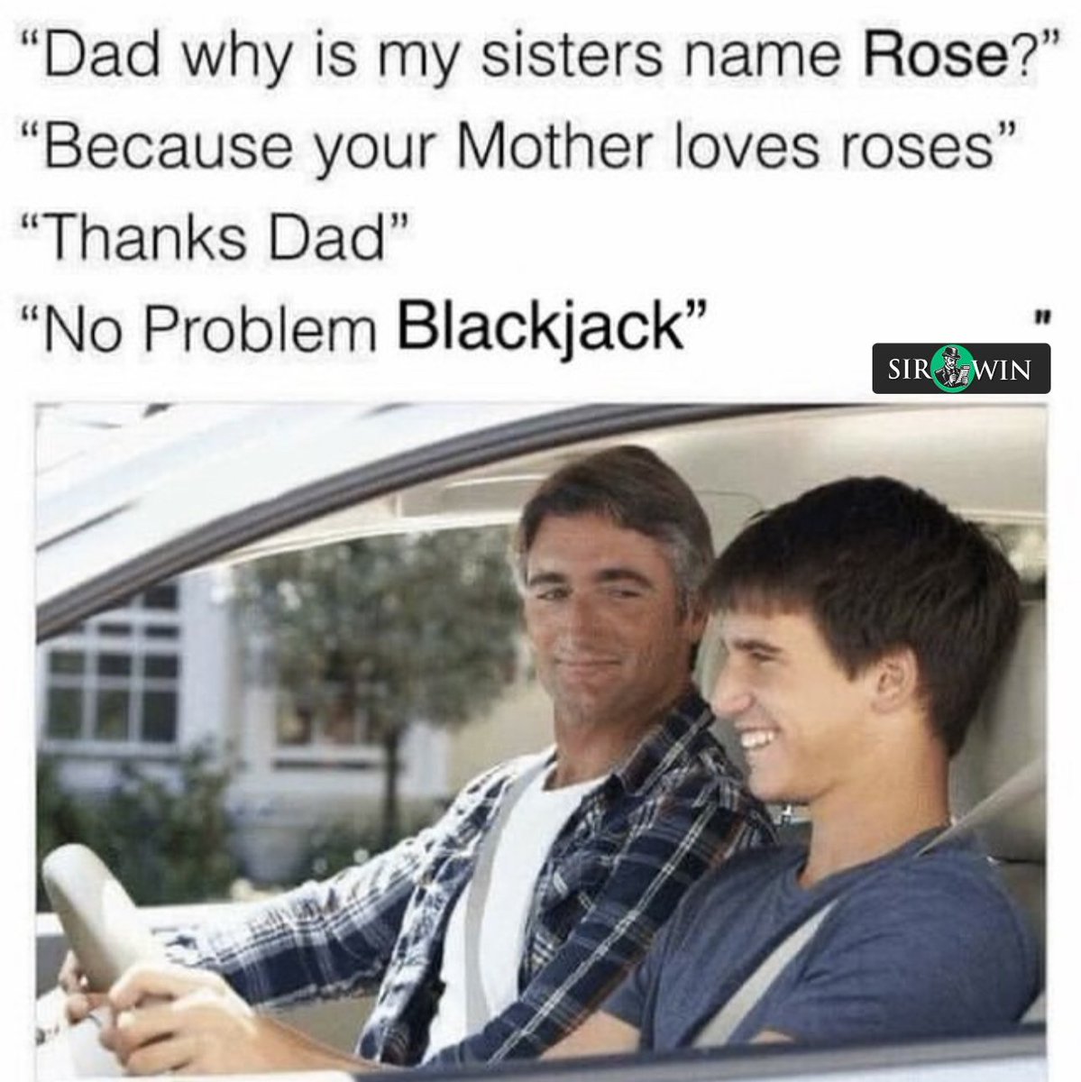 sirwindotcom's tweet photo. 😂 Dad's Naming Logic 😂
If it were you, what would your child's name be? 🤑

Why not embrace your inner Blackjack and join us at Sirwin Crypto Casino & Betting? Whether you’re aiming for a 21 or just looking for some fun, we’ve got the games and the thrills waiting for you. And guess what? You can play with your favorite cryptocurrencies too! 💰

🔗 Let's Hit 21 Now at Sirwin Crypto Casino & Betting! 🔗

💸 https://t.co/JP604W67bf 💸

Don't let Blackjack have all the fun. Get in the game and make your own luck today! 🃏💥