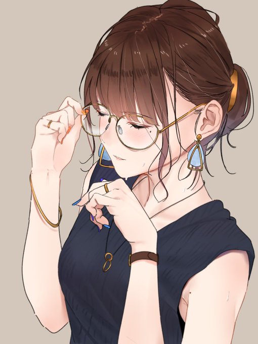 「blue nails earrings」 illustration images(Latest)