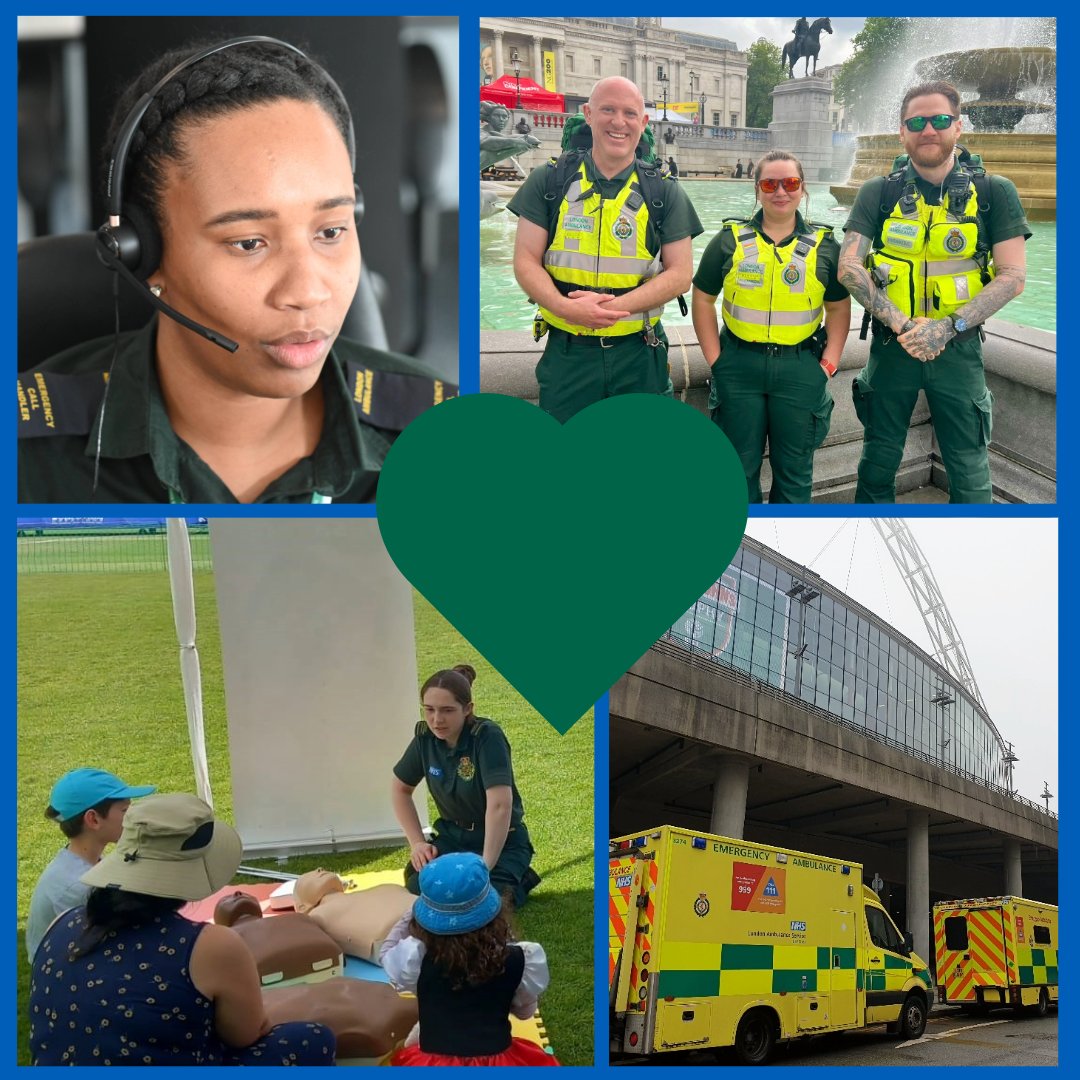 From Wembley finals to #RideLondon and free #LondonLifesavers sessions sharing life-saving CPR skills, it was a busy Bank Holiday weekend for #TeamLAS 💚 Thank you to all those working 24/7 to keep London safe. Please continue to use our services wisely and help us save lives.