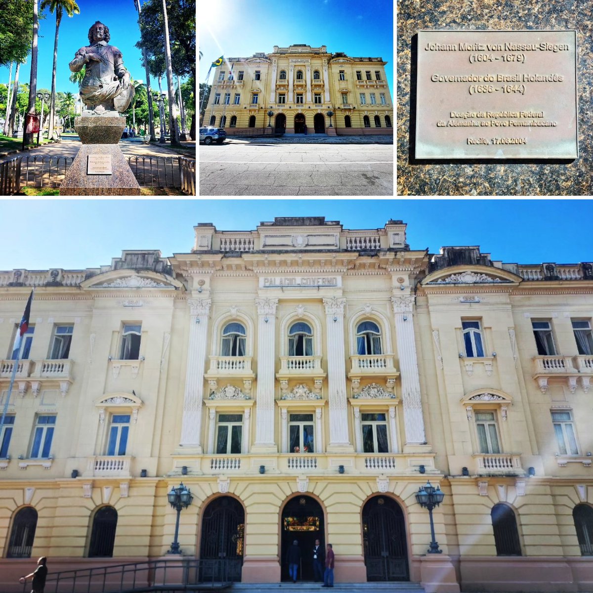 The Campo das Princesas Palace is the administrative headquarters of Pernambuco's executive branch, located in Recife, Brazil. It was built in 1841 by engineer Morais Âncora on the site of the old Palace of Friburgo, built by John Maurice of Nassau.

#historyhustle #recife