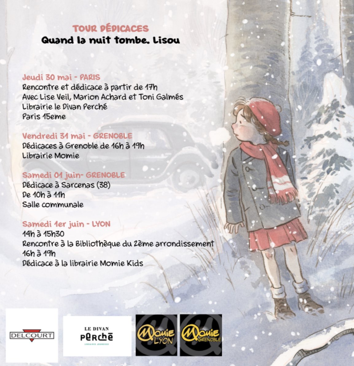 Institut Ramon Llull (@irllull) on Twitter photo ✍️ En Toni Galmés (<a href="/tonigalmesdibu1/">tonigalmesdibuixos</a>) inicia una gira per terres franceses per presentar “Quand la nuit tombe”, la història de Lisou, que intenta escapar dels nazis, escrita per Marion Achard i il·lustrada pel manacorí. ✍️ En Toni Galmés (<a href="/tonigalmesdibu1/">tonigalmesdibuixos</a>) inicia una gira per terres franceses per presentar “Quand la nuit tombe”, la història de Lisou, que intenta escapar dels nazis, escrita per Marion Achard i il·lustrada pel manacorí.