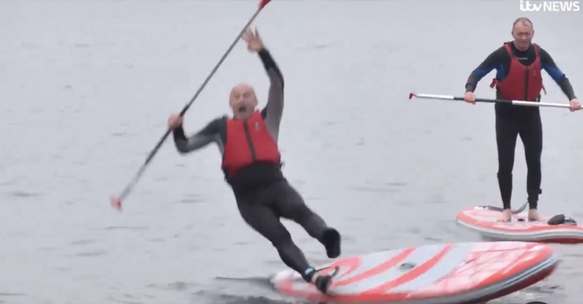 I didn’t know Ed Davey falling off a canoe in Windermere four times in a row would give me so much comic relief this morning but it has, it really has