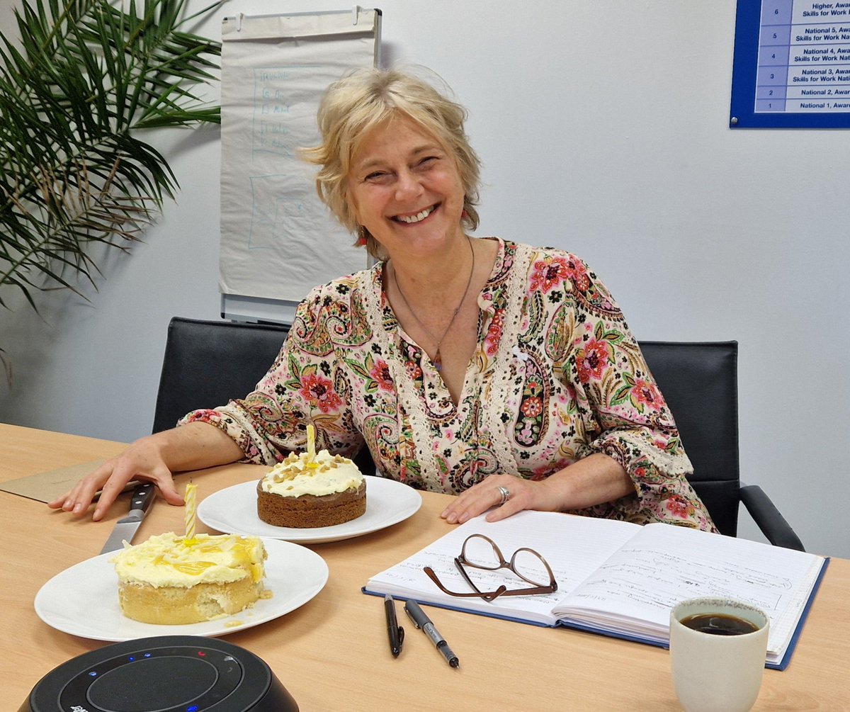 Happiest of birthdays to our Chief Executive @Pauline_Scqf! We celebrated with not one, but two cakes!