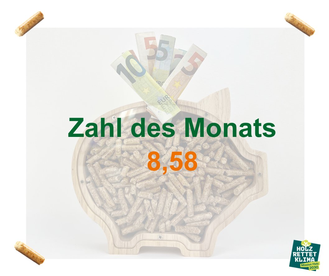 #ZahldesMonats: 8,58 ct/kWh – das ist die langfristige Preisprognose für #Holzpellets. 💪 Damit sind die Presslinge laut @BMWK bis 2035 der günstigste Wärmeträger. 👇

depi.pulse.ly/9gpgg9i5rt

#holzenergie #energiewende #wärmewende #heizenmitholz