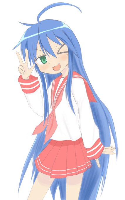 「blue hair ryouou school uniform」 illustration images(Latest)